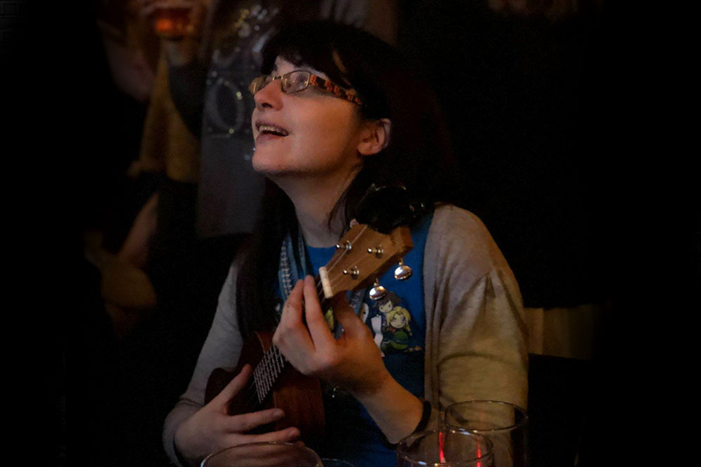 Caroline at Jam session in Stags Head Caroline at Jam session in Stags Head